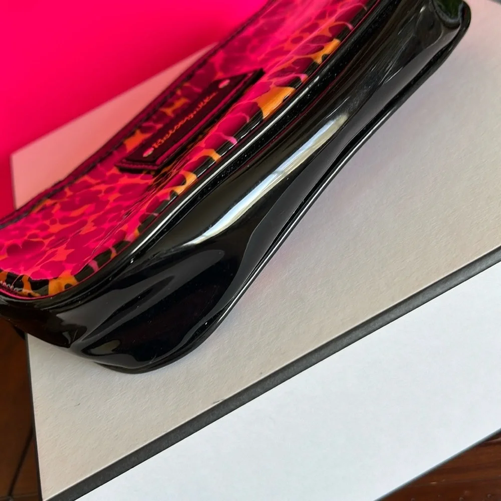 Betsey Johnson Leopard Print clutch/cosmetic Bag